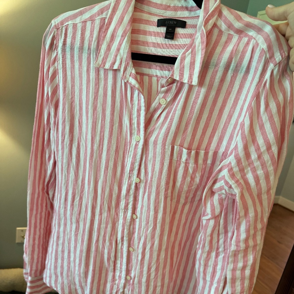 Linen J.Crew Button Down - image 2